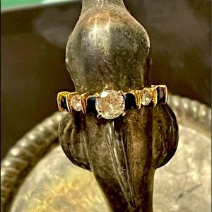 14k yg diamond ring .5 carat center stone